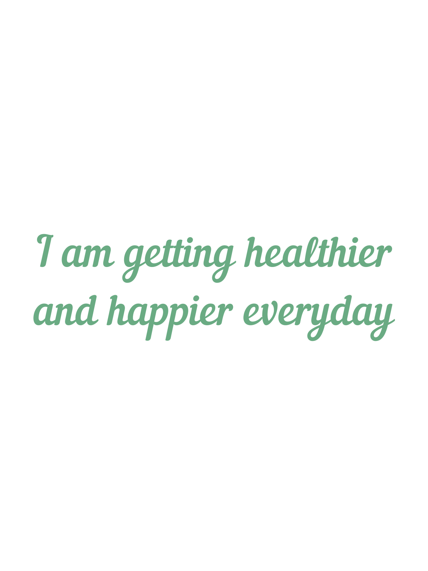 Health Affirmation Stickers