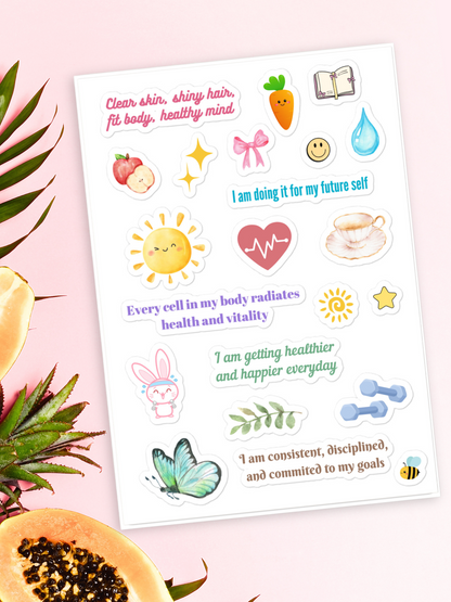 Health Affirmation Stickers